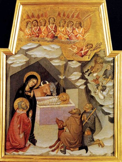 Natività e adorazione dei pastori da also Manfredi de Battilori Bartolo di Fredi
